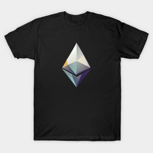 Ethereum modern styled minimalistic glass T-Shirt